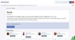 Desktop Screenshot of barbati.sentimente.ro