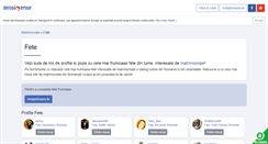 Desktop Screenshot of fete.sentimente.ro